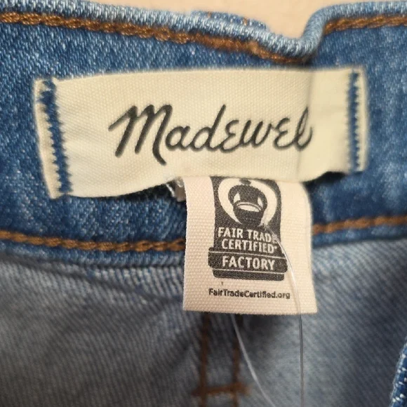 Madewell Women's Straight Leg Blue Jeans - Picture 5 of 8